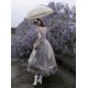 Cyans Qing Oil Painting Blooming Shade Short and Long One Piece(Leftovers/Full Payment Without Shipping)